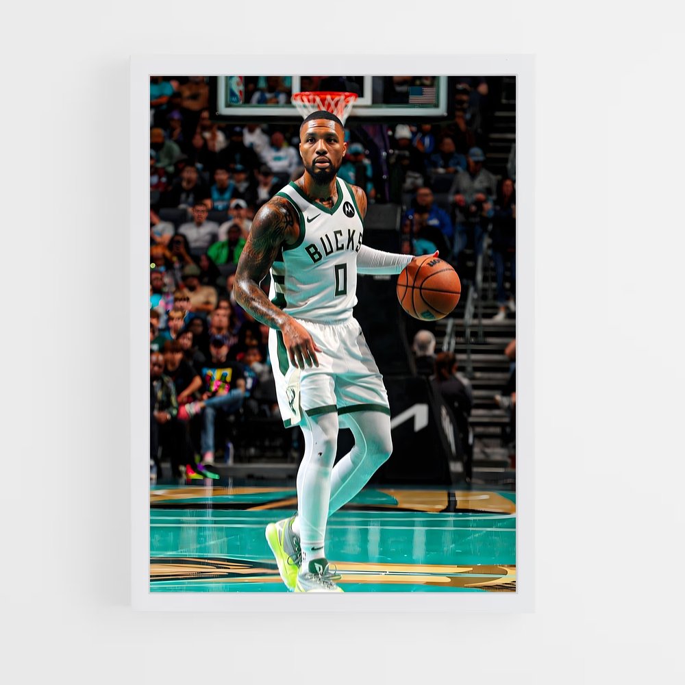 Poster Lebron en Action – affiche Basketball (vue 3)